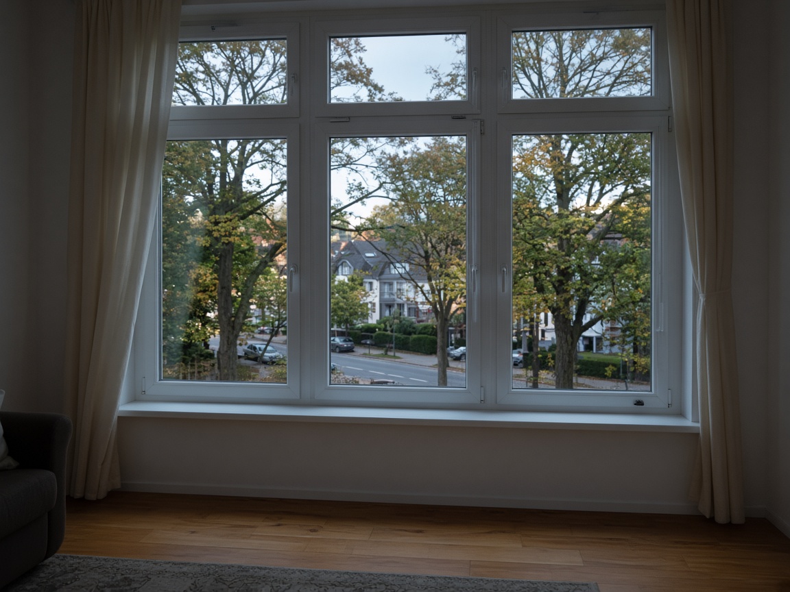 Fensterreinigung an Wohnungsfenstern